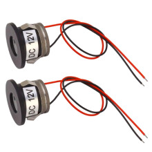 2 pezzi faretto LED mini da incasso in alluminio 1 W 80 lm