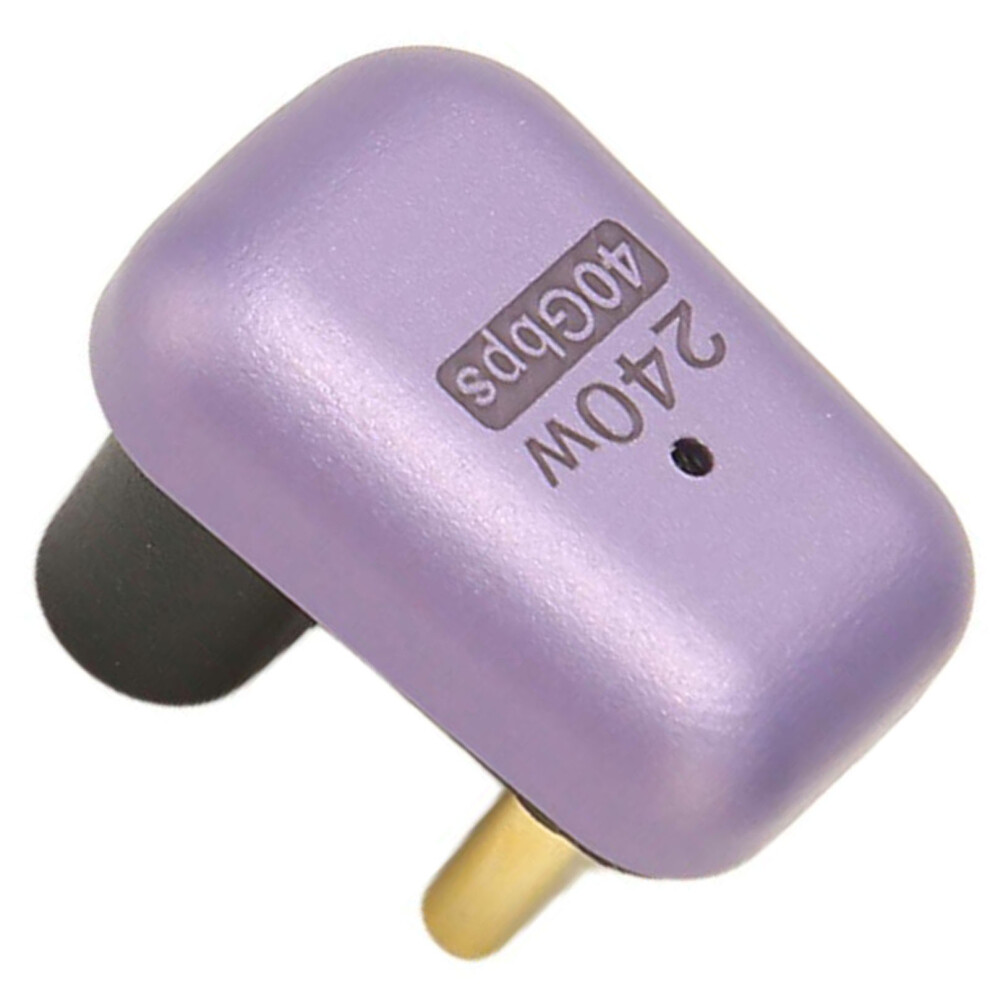 240W Usb C 180 Aluminum Adapter, Type C Female To Male, 40Gbps 8381335711802