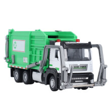 Échelle 1:32 — Camion poubelle à 4 bacs avec benne à déchets, 22x6 cm, 160 mAh