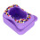 Custodia in silicone Bitzee 8,2x7,5cm cordoncino viola 12