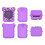 Custodia in silicone Bitzee 8,2x7,5cm cordoncino viola 15