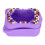 Custodia in silicone Bitzee 8,2x7,5cm cordoncino viola 1