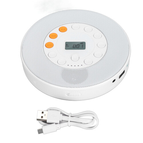 Portable USB/CD Player 2000mAh with Anti-Skip & Recording Features 2