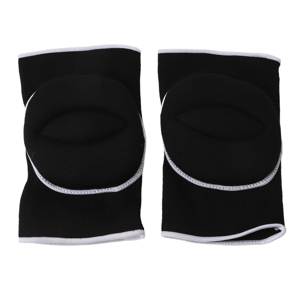 2Pcs Soft Breathable Sponge Knee Pads, Black, Sizes S-M-L 9441335716081