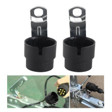 Supporto per spina di rimorchio 7/13 poli, plastica+metallo, antipolvere