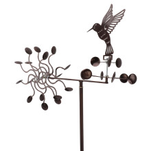 Eisen-Windspiel Hummel Metall Windmühle Windskulptur für Outdoor-Rasen Hof Patio Garten Ornamente