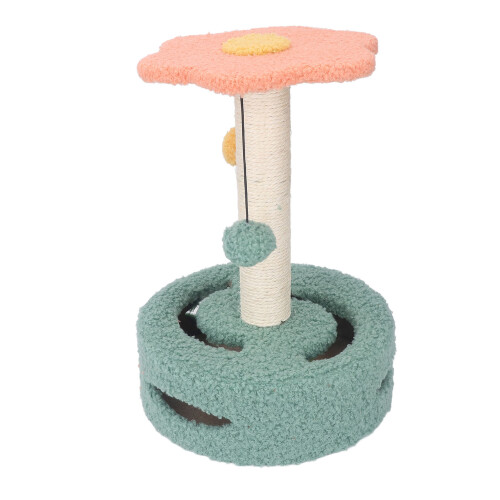 Interactive Sisal Cat Scratching Post | 25x25x35.5cm Climbing Toy