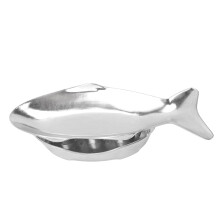 PoĂŞle Ă griller en forme de poisson en alliage d'aluminium taille S