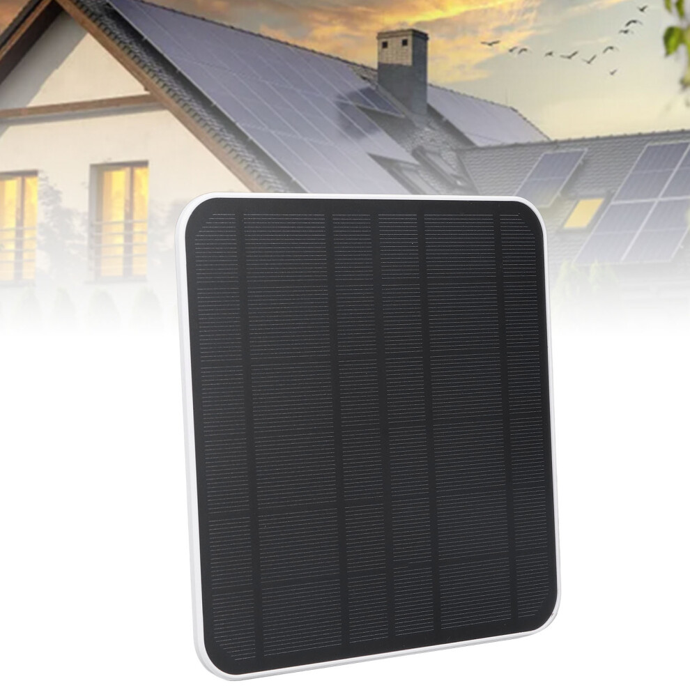 Weatherproof 6V 12W Solar Panel For Battery-Powered Cams White 4681335721790