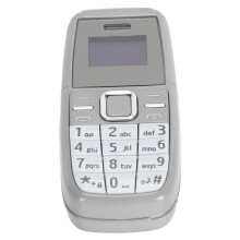 Mini Dual SIM Phone: Grey 2G GSM Voice Changer BT Music Player