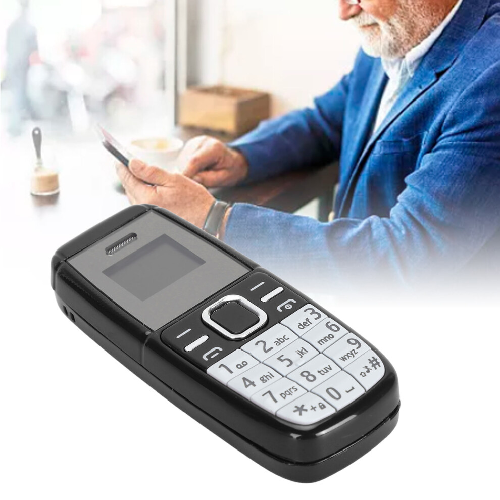 Mini Button Phone Unlocked Dual Sim Gsm 2G 0.66" Oled Black 8441335724599