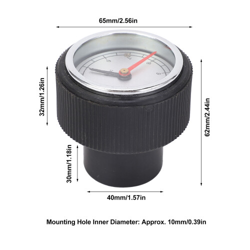 Manivelle numérique en aluminium 10  65 mm indicateur 0-9 1