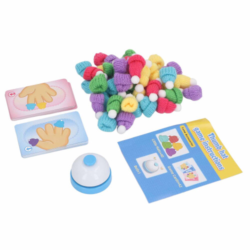 Cache-pouce tricoté - jeu de reconnaissance des couleurs - L/R 1