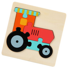 Puzzle en bois pour véhicules destiné à l'apprentissage précoce