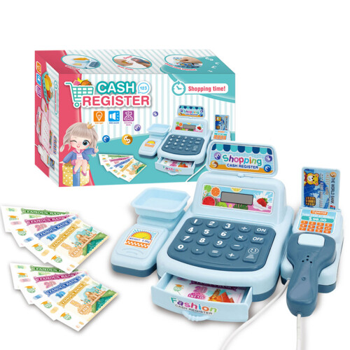 Registratore di cassa giocattolo con scanner - plastica, 2 x AA 2