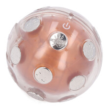 Bola de choque eléctrico dorada de 7x7x7 cm, 2 pilas AAA divertida