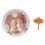 Boule d'électrochoc dorée 7x7x7 cm 2xAAA (non inclus) 3