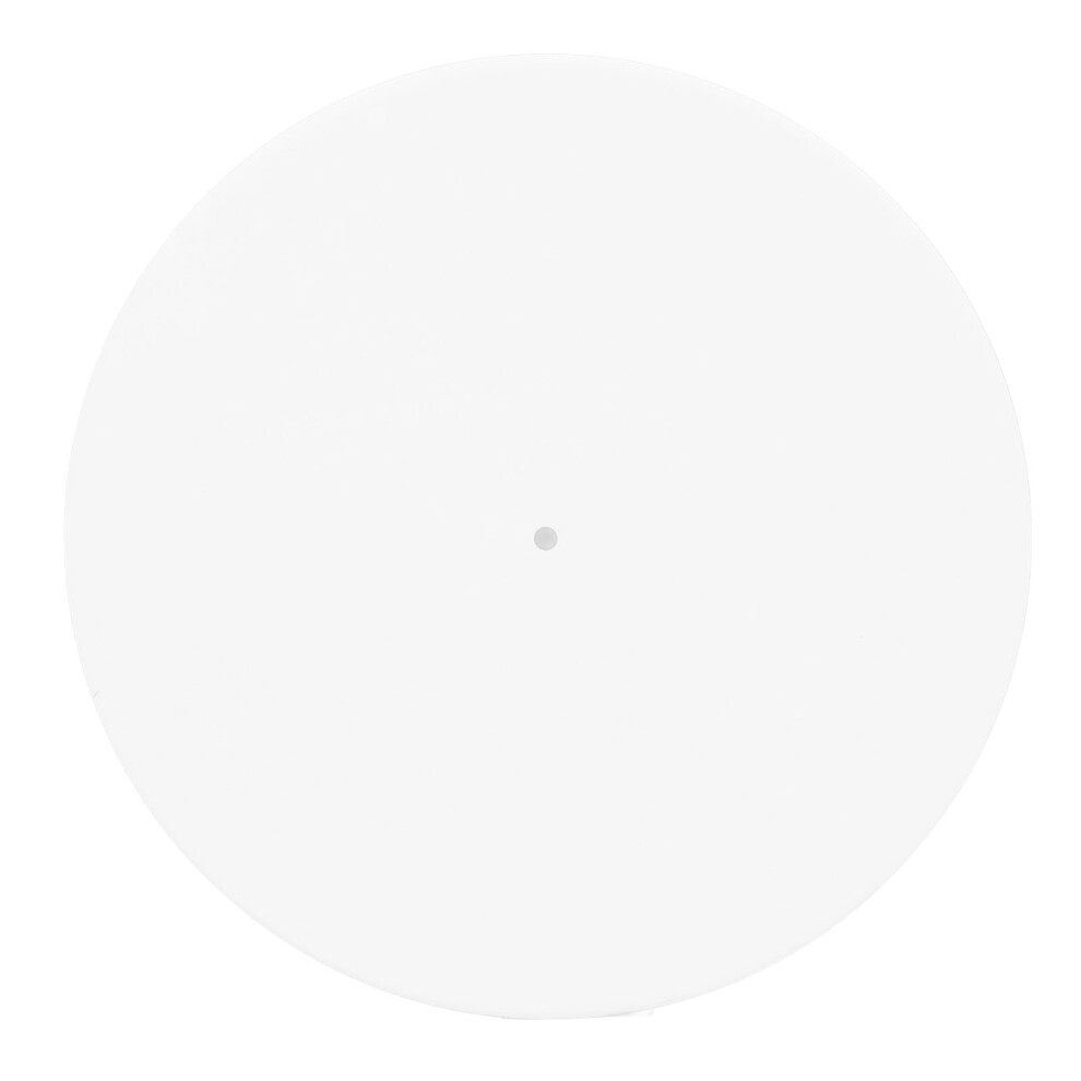 Bright Acrylic Slipmat Enhances Sound Quality For 12" Turntables White 9301335732309