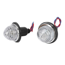 2 pièces LPB630 72 mm DC12V feu arrière transparent