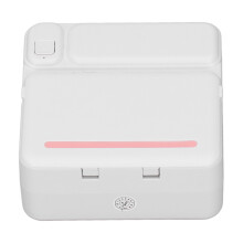 Mini impresora térmica 1200mAh 80x80x38mm Blanco y Rosa