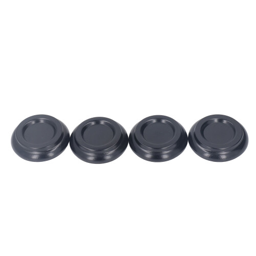 4 Stück Buche EVA Piano-Caster-Untersetzer, Schwarz, klein 2