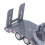 Remolque de plataforma modelo tanque gris 26.5x5/11x4.5cm 9