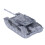 Remolque de plataforma modelo tanque gris 26.5x5/11x4.5cm 11