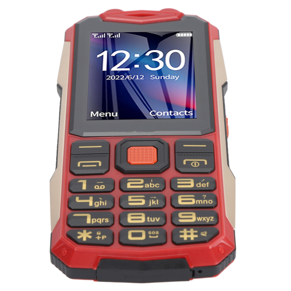 Elderly 2G Mobile Phone 4800Mah Slim 2.6" Dual Sim Red 4621335737148