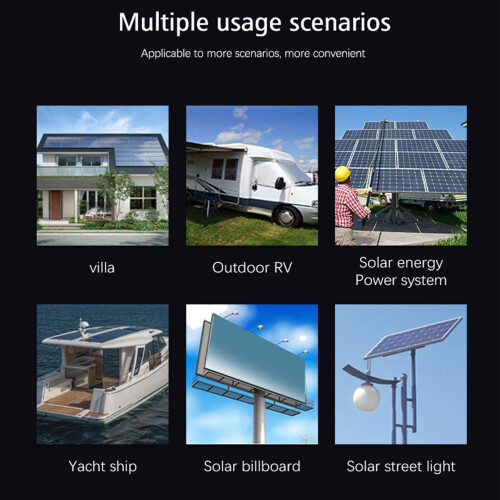 Controlador de carga solar 12V-24V 30A con pantalla LCD USB 2
