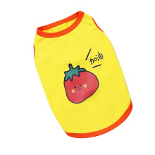 Stampa di frutta canotta per cucciolo in cotone pomodoro XL