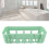 Bathroom Floating Shelves Plastic Wall Mounted Storage Rack Rectangular 5