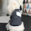 Camicia a righe per cane in cotone - Taglia M, Blu/Bianco 11