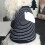 Camicia a righe per cane in cotone - Taglia M, Blu/Bianco 4