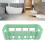 Bathroom Floating Shelves Plastic Wall Mounted Storage Rack Rectangular 7