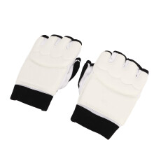 1 Paar Taekwondo-Handschuhe Atmungsaktive elastische Halbfinger Kickboxen Boxtraining Handschuhe für Martial Arts M