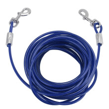 Blu 6mmx10m Cavo di contenimento per cani, 250 kg, Doppia estremità