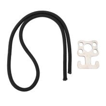 Gancio per piastra sidemount in acciaio inossidabile 316 0,9oz Argento