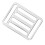 Retenedor rectangular para cinturón de buceo, acero inoxidable 316, 47 g 10