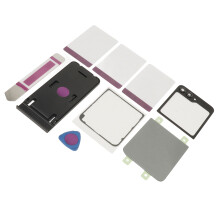 Custodia posteriore in vetro per Z Flip 5 F731 Grigio Tape