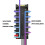 Hub 2-en-1 ARGB PWM 93x40mm, câble de 60 cm, PCB 5