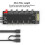 Hub 2-en-1 ARGB PWM 93x40mm, câble de 60 cm, PCB 8