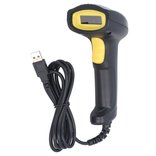 Lector de códigos de barras USB con cable 1D/2D, CMOS 640x480, ABS 1