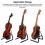 Supporto pieghevole per ukulele - metallo, cuscinetto in spugna 4