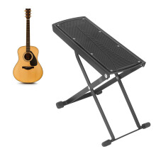 Poggiapiedi per chitarra regolabile in 6 altezze, Metallo/Plastica