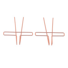 10er-Pack Roségold Klavierblatt Halter Edelstahl Buchclips für Musik