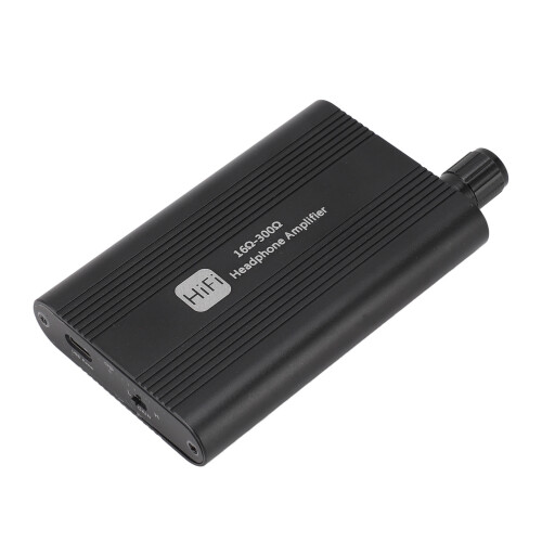 Small Headphone Amplifier 2 Stage Gain Switch 16-300Ω 3.5mm Earphone Jack