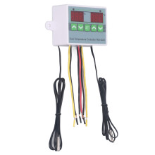 Doppelter Temperaturncontroller Wasserdichter Digitalthermostat mit Datenspeicherung für Reptilienkühlschrank Gefrierschrank DC24V
