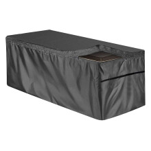 Garden Deck Cover Waterproof Zipper Black 130x60x71 cm Weatherproof Indoor Outdoor Storage