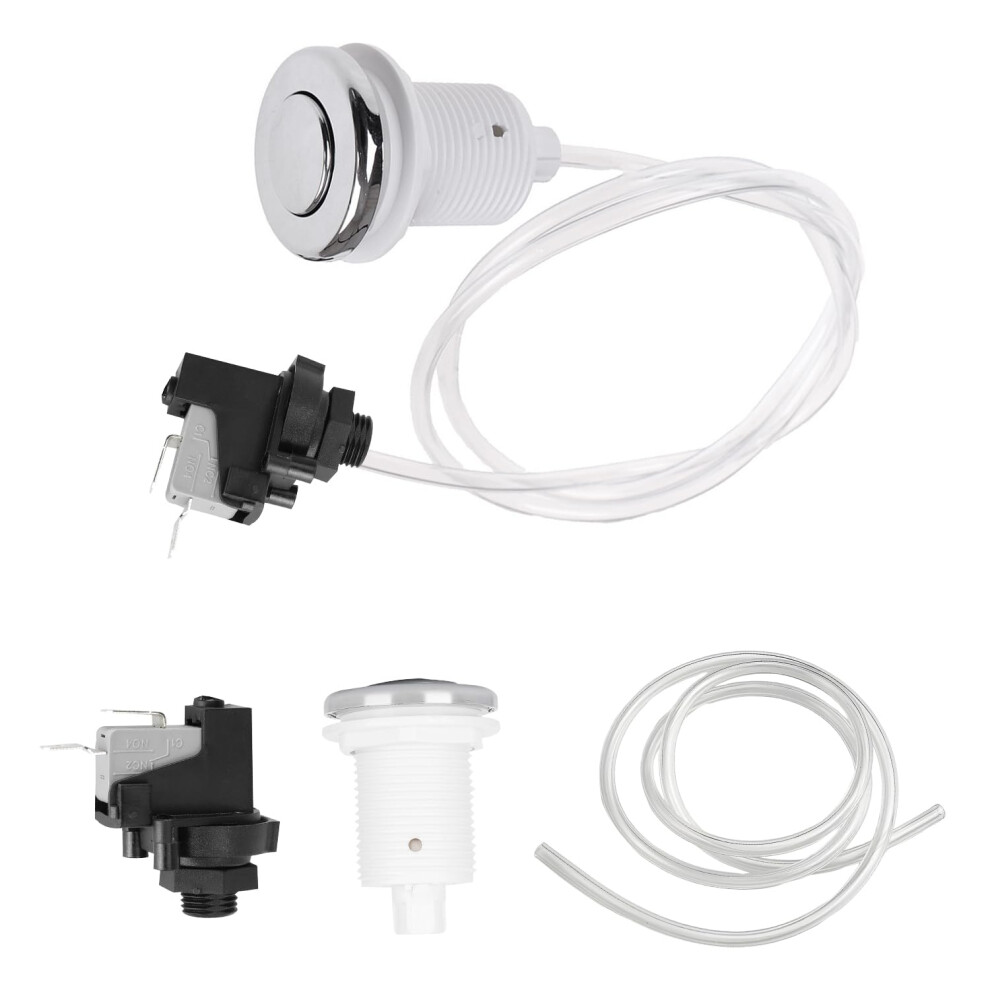 Air Pressure Switch 250V Tub Switch Pneumatic Air Button Kit For Waste Disposal Garbage Disposer Bathroom Tub Spa 6493810522703