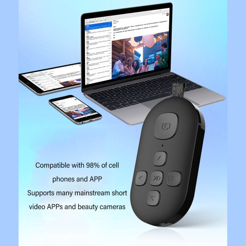 BT-Remote Clicker 200 mAh USB-C Schwarz Slim 2